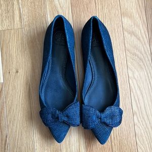Tory Burch denim flats size 7